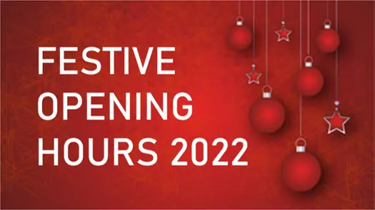 Festive Opening Hours